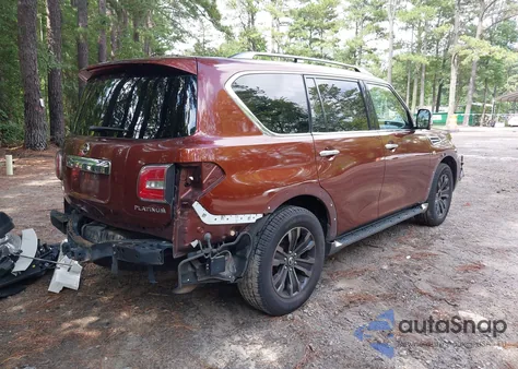 2017 Nissan Armada Platinum из США, поврежденный, VIN JN8AY2NC7H9509882